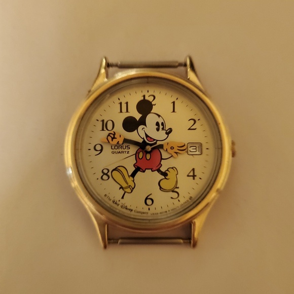 90s Mickey Mouse Lorus Quartz Watch date display & water resistant - Picture 1 of 3